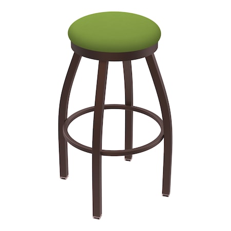 Holland Bar Stool Co 30" Swivel Bar Stool, Bronze Finish, Canter Kiwi Green Seat 80230BZ009